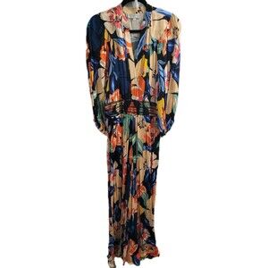 Anthropologie Corey Lynn Calter Floral Maxi Dress L Smocked Waist Boho USA